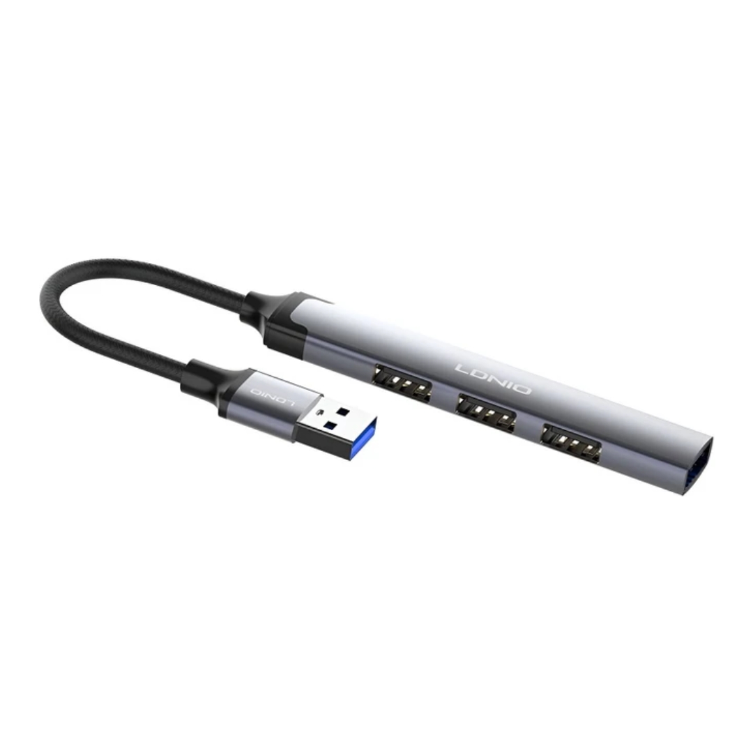 هاب فلزی 4 پورت LDNIO اصلی پورت USB