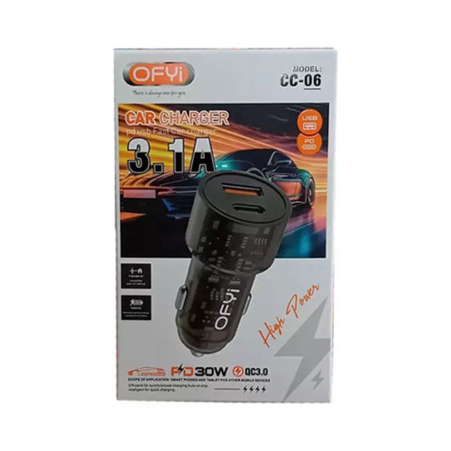 شارژر فندکی OFYI PD دار