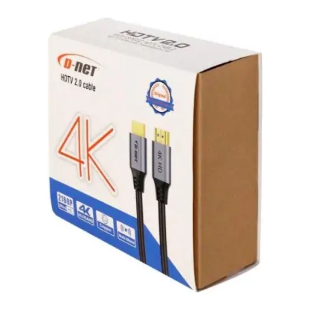 کابل HDMI 4K V2 سرفلزی 5 متری دی نت