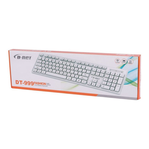 کیبورد تک بیسیم سفید DT 999 دی نت